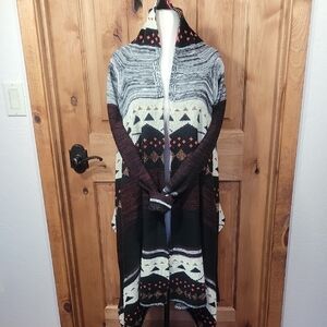 Geometric Waterfall Cardigan